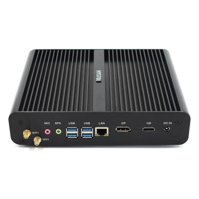 China For DP Barebone DDR4 HD Core I7 10710U Win10 Linux Mini PC Business Offices Auto Power On AC WiFi Support Fanless for sale