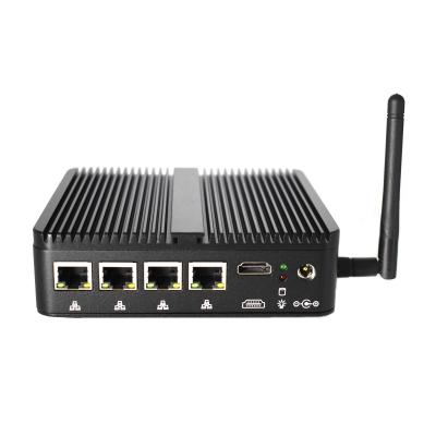 China For Home and Student Fanless Firewall Router PC J4125 4*NIC Support Win IOT Mini 1*RS232 with SIM Card Slot Support 3G/4G AES-NI Module for sale