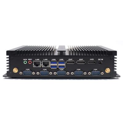 China PC 2*ddr4 2 Core i5 8250U i7 8550U Mini Desktop PC 2*ddr4 2 PC 2*ddr4 2 COM Win10 Linux RS485 Industrial Fanless LAN 2.4G/5G Wifi HD Mini Desktop Computer for sale