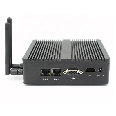 China For Home and Student Fanless HTPC J1900 with Aluminum Alloy RS232 Case DDR3l Memory Mini Desktop PC for sale