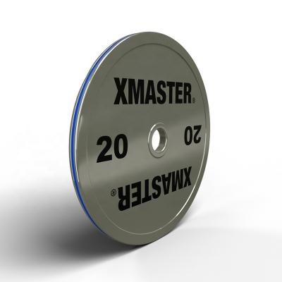 China Eco-friendly Xmaster Steel Change Bumper plates Weight lifting plate set lbs for sale