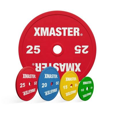 China Universal Xmaster Color IPF Calibrated Steel Powerlifting Plate for sale