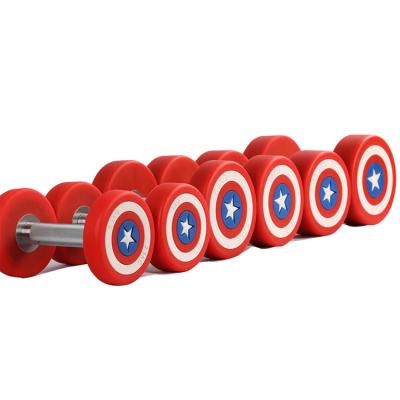 China Red and Blue Fitness Gym Dumbbell Universal Captain America 2.5-60KGS for sale