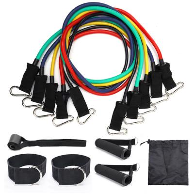 China 11pcs Band Resistance Bands Set - Exercise Resistance Tubes for Fitness, Exercise and Workout for sale