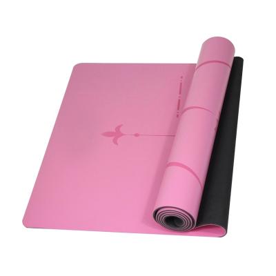 China Eco-Friendly PU+rubber PU+rubber Yoga Mat For Exercise And Fitness With Strap for sale