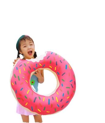 China Hot Selling OBL 2022 New Design Ring With 60CM 90CM 120CM Pink&Brown Donuts Waterproof New For You To Choose Baby&Adult Inflatable Pool Float for sale