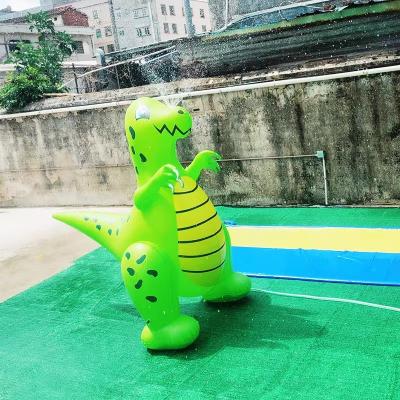 China 2022 Summer Toys Green Dinosaur Spray Sprinkler Inflatable Water Play Pool Floating Water Entertainment Squirt Toys Water Play Equipment for sale