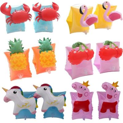 China Durable Hot Selling Amazon PVC Cartoon Kids Swimming Pool Animal Inflatable Armbands for sale