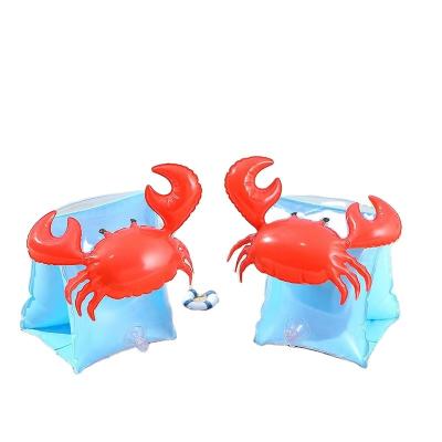 China Baby Arm Ring Inflatable Swim Crab Kids Armbands Floats Baby Arm Ring Light Swimming Float Sleeves Swim Double Arm Ring for sale