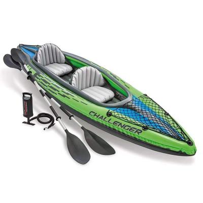 China 2 person in stock cheap on sale pedals kayak thickened raft boat river kayaks with prices for sale