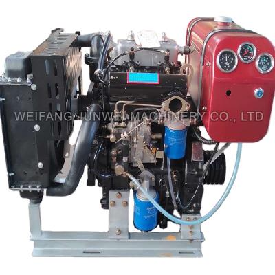 China Water cooled two cylinder 2 cylinder water cooled twin cylinder marine diesel engine for 15hp 20hp 30hp for sale