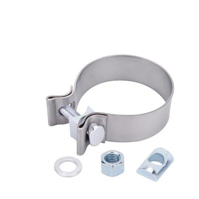 China Industrial O Band 304 Stainless Steel Lock Nut Accuseal Band Exhaust Pipe Car Turbo Close Coupler Joint O Ring Pipe Clamp for sale