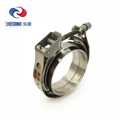 China Health Care High Durability V-Band SS304 Exhaust Pipe Clamp Kits Fast Released Strong Clamping Force for sale