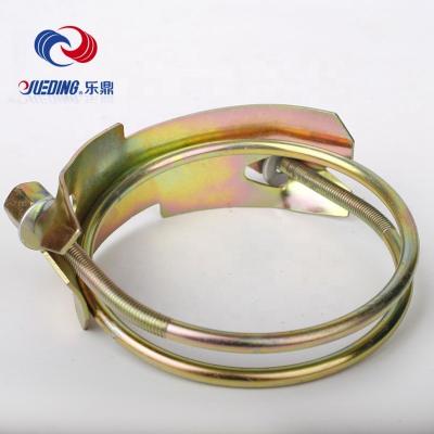 China Stainless Steel Strong Metal Torque Adjustable Helix Clamps Galvanized Tiger Type Hose Clamp With Prices for sale