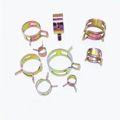 China 65Mn Spring Steel Factory Lowest Price Mini Hose Clamp Assortment Heavy Duty Spring Fuel Injector Line Hose Clamps Small Size Manufacturer for sale