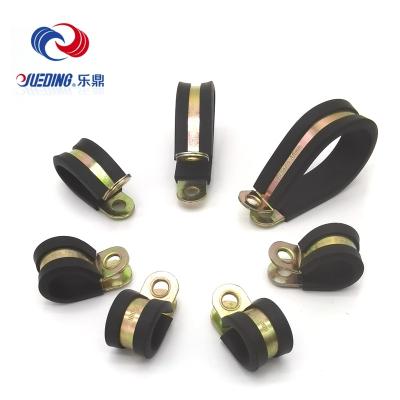 China Pipe Clamp Strong Torque Rubber Lined P Clips Pipe Flanges High Quality Types Of Pipeline for sale