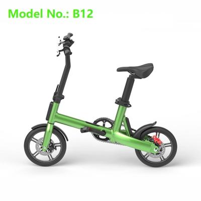 China E-bike 18650 Li Battery Electric Bike Aluminum Alloy 350W 36V Mini Folding 12 Inch Tires Electric Bicycle for sale