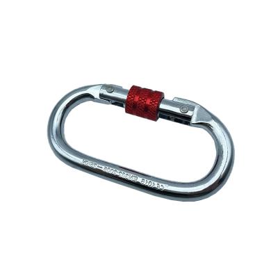 China US Alloy Steel O Shape Safety Screw Mount Hanging Climbing Carabiner for sale