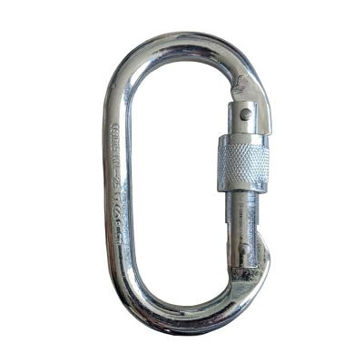 China USA Universal Durable Carabiner With Screw Lock Shape Upright Carabiner for sale