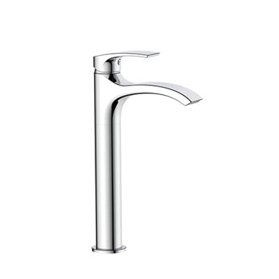 China Frap Metered Faucets New High Chrome Basin Mixer Tap Hot And Cold Water Tall Basin Faucet F1069-2 for sale