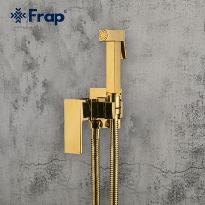 China The Frap Sense Faucets The New Brass Wall Mounted Bidet Faucet Hot And Cold Water Faucet F7506-3 Bidet Faucet Gold for sale