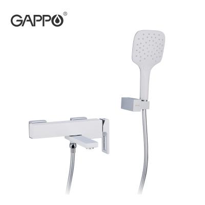 China With Slide Bar Gappo Bathtub Mixer Hot And Cold Water Shower Faucet Bathroom Sink Modern Brass Faucet New G3217-8 for sale