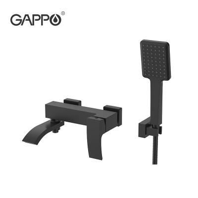 China Gappo Bathtub Mixer Tap New Brass Ceramic Sink G3207-6 Sliding Bar New and 35mm Sink Shower Faucet Black Faucet Bathroom Sink for sale