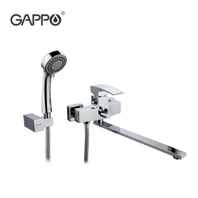 China New Chrome Shower Faucet Wall Mount Bathroom Faucet G2207 G2207 Brass Single Handle Slide Bar Single Bathtub Mixer Tap for sale