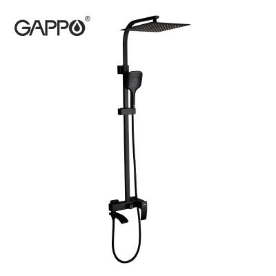 China With Slide Bar Gappo Shower Mixer Faucet New Wall Mounted Hot And Cold Water Rain Shower Set G2407-6 for sale