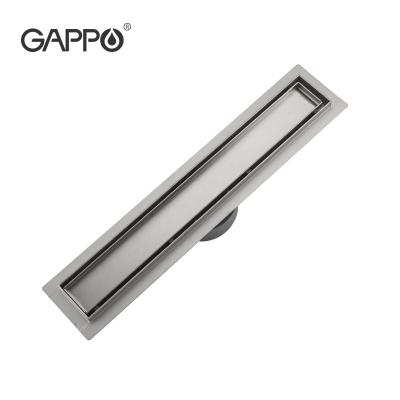 China Gappo New Modern Design 70*500 Long Drainer Smooth Double Stainless Steel Strip Floor Drain G85007-4 for sale