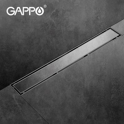 China Modern Gappo the insert satin bathroom drainer sus304 stainless steel linear floor drain G83007-4 for sale