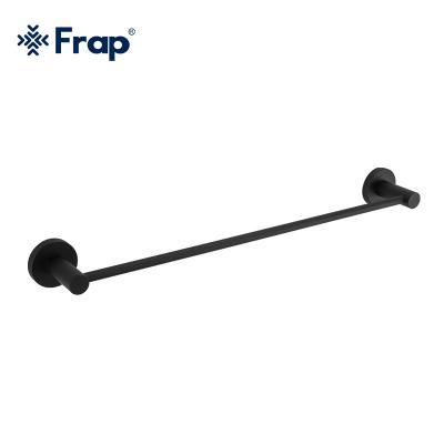 China Wholesale Bathroom Accessories Heater Frap Toilet Hardware Towel Holder Bath Towel Rack Black F30201 for sale