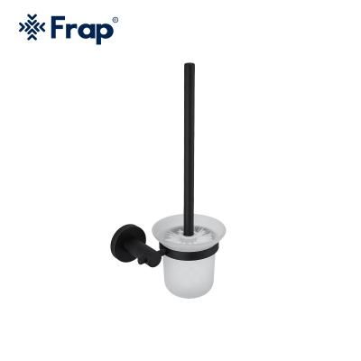 China Eco-friendly Frap Toilet Brush Holder Cups Bathroom Accessories Glass Material Fitting F30210 for sale