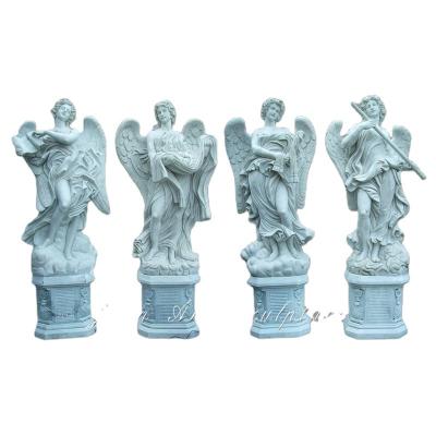 China Durable and Arttistic White Marble Angel Statue For Sale for sale