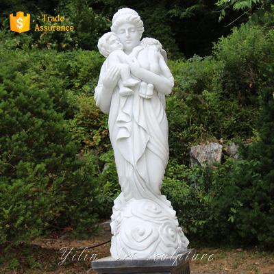 China Durable And Artistic White Marble Stone Garden Roman Statue Sculpture For Sale for sale