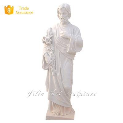 China Modern Natural Cut Marble Stone Jesus Statues For Sale Religious for sale