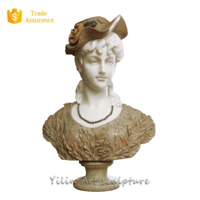 China Modern Carved Marble Roman Bust Decoration Statue For Sale for sale