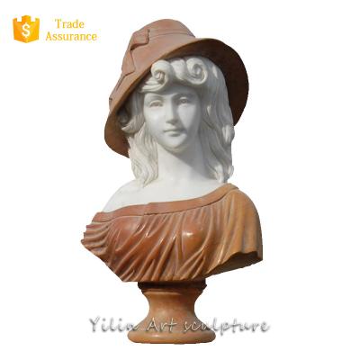 China Durable And Artistic Ancient Marble Stone Roman Bust For Sale for sale