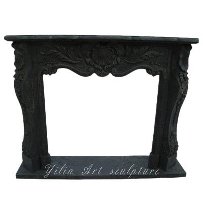 China Durable And Artistic Stone Fireplace Cutout View For Sale for sale