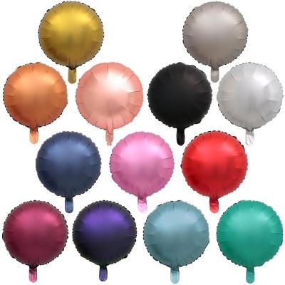 China 18 inch matte novelty rose gold heart star round shape foil balloon wedding party decoration inflatable helium balloons for sale