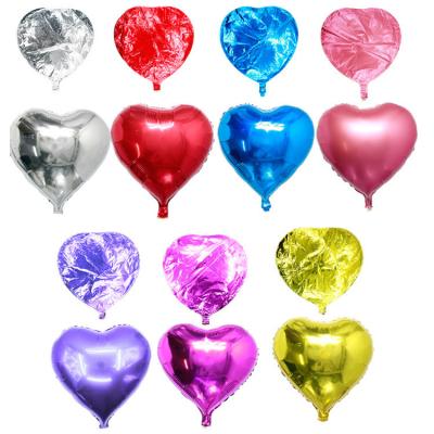 China Novelty 5/10 18 Inch Mini Helium Foil Heart Decoration Wedding Party Balloons Red Heart Shaped Balloons for sale