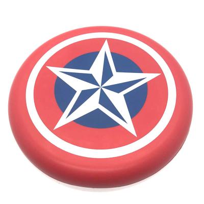 China Inflatable Toy Soft and Effort-relieving Cute Round Pu Parent-child Toy Inflatable Flying Saucer Ball Flying Disc Toy Outdoor Sports Game for sale