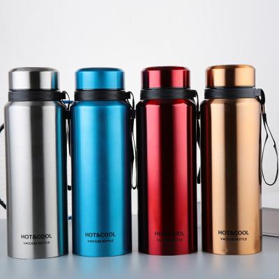 China 750ml Vacuum Sports Pot Kettle Durable Durable Outdoor Water Bottle With Screw Lid Vacuum Flask Stainless Steel Thermos Water Bottle With Filter for sale