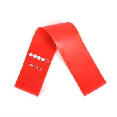 China Factory direct sales fitness tension rubber bands high stretch yoga elastic belt red elastic pull band for sale