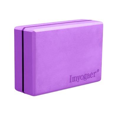 China Hot Selling Cheap Custom Purple Compression Ethylene Vinyl Acetate Resistant Cork Yoga Block for sale