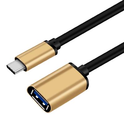 China Gold-USB-Art des c-Kabel-OTG Mann Adapter-Kabel-3,1 bis 3,0 Frau-Verlängerungskabel zu verkaufen