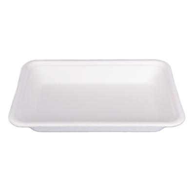 China Customized Cheap Disposable Environmental Friendly Bagasse Dissolving Disposable Compostable Tableware Food Tray for sale