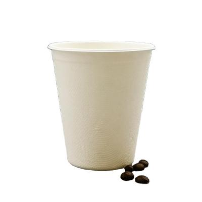 China Microwave Safe Low Price Custom Compostable Bagasse Disposable Coffee Cup With Lid for sale