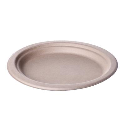 China Disposable Biodegradable Environmentally Friendly Wheat Straw Straw Fiber Plant Oval Dinner Dish for sale