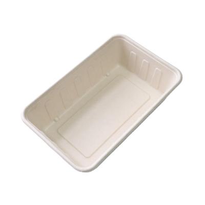 China 2500ml traditional low price bagasse food box environmental protection disposable take out box with lid for sale